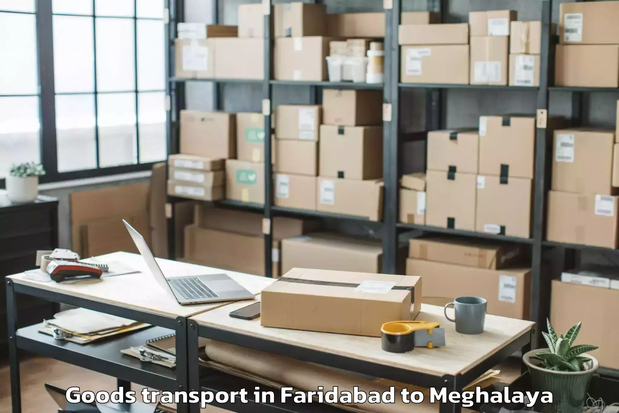 Affordable Faridabad to Thadlaskein Goods Transport